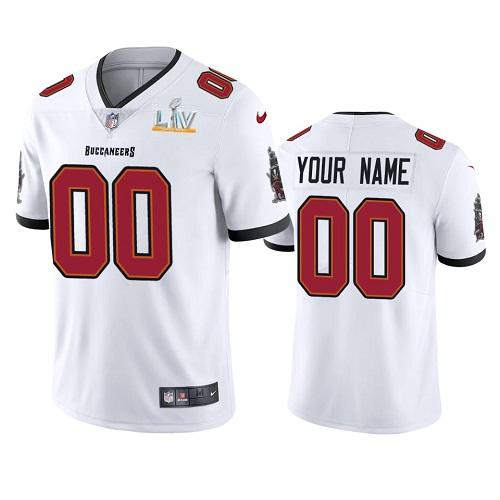 Men's Tampa Bay Buccaneers New White ACTIVE PLAYER Custom 2021 Super Bowl LV Limited Stitched NFL Jersey